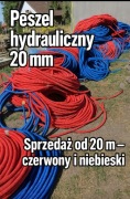 Peszel hydrauliczny karbowany czerwony i niebieski –  tylko 0,70 zł/m