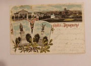 Gruss aus Dramburg Drawsko Pomorskie.znaczek stemple