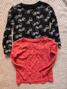 Zestaw bluzka koszulka tshirt dinozaury 104