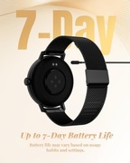 Smartwatch damski TOOBUR Bluetooth 5.3 IP68 2 Paski Sport Zdrowie 859