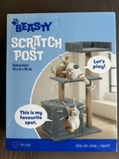 Drapak dla kota wysoki leżak legowisko drzewko 3 poziomy Beasty 30x50x90 cm