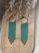 Kolczyki z japońskich koralików.