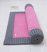 Dywan ze sznurka 50/100cm w ramie Motkiemisznurkiem