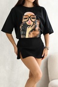 T-shirt damski Basic oversize PRINT NADRUK  Polska marka 