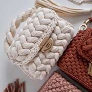 Elegancka torebka puff bag handmade