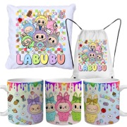 zestaw Labubu poduszka plecak kubek LABUBU