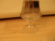 Koniakowki kieliszki posrebrzane