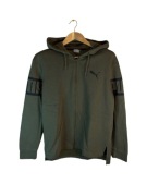 Bluza rozpinana Puma zielonaz dużym logiem s