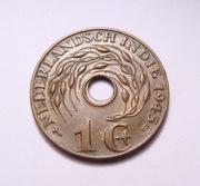 Indie Holenderskie 1 cent 1945 ŁADNA!