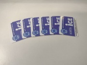 Karta ICE plastikowa pierwsza pomoc fioletowa