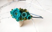 Kwiatowa urocza opaska do włosów handmade