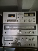 Wieża stereo vintage BRANDT + CROWN Hi-Fi zestaw klasyczny retro