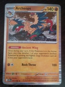 HOLO Archeops 051/086 Karta POKEMON TCG Scarlet & Violet White flare