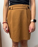 Brązowa spódnica do kolan z kieszeniami spódniczka Jacqueline de yong M 38