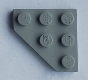LEGO 2450 Płytka Narożna 3 x 3 jasnoszara 6563