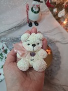 Miś Breloczek Brelok Na Szydełku Handmade Prezent Ozdoby Zawieszka