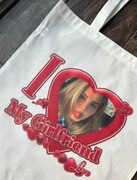 Torba tote bag lana del rey black white