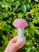 Grzyb grzybek na szydełku rękodzieło handmade 