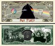 Pink Floyd gwiazdy estrady banknot kolekcjonerski