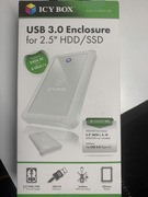 Kieszeń Icy Box USB 3.0 - 2.5" SATA HDD/SSD Biała