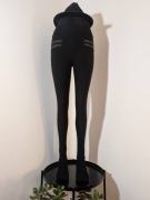 Czarne legginsy ocieplane Miego – rozmiar S