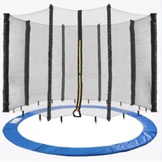 Osłona krawedzi trampoliny 305 cm + siatka na 8 słupków Arebos 
