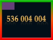 536 004 004 ZŁOTY NUMER STARTER PLAY ŁATWY NA KARTĘ PREPAID GSM