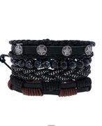 BRANSOLETKA DEKORACYJNA Z KORALIKAMI DAMSKA MĘSKA 