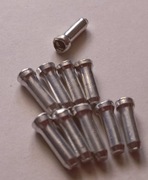 Końcówka linki hamulca przerzutki 10 sztuk 