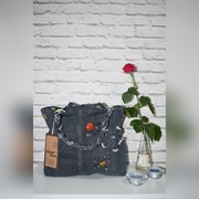 Jeansowa Torba UNIKAT *Ręcznie szyta*