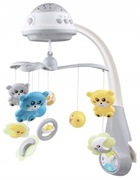 BABY MIX Karuzelka plastikowa z projektorem-szara