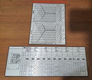 Tokarka TUJ 48-50 Tabliczka Tabliczki Tabela Gwintów