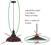 Lampa wisząca stołowa Creative cables swing/ vidaXL