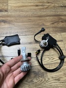 Żarówki Philips led h7 z adapterami 