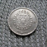 Szwecja 1 Korona 1946r - SREBRO