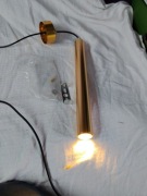 LAMPA WISZĄCA PLAFON SUFITOWA ZWIS TUBA KUCHNA SALON LED złoty