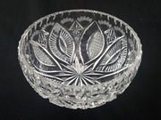 Kryształowa misa, nieduża owocarka miska prl retro kryształy  vintage