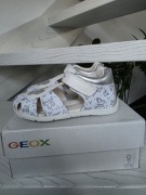 Nowe sandały półsandały dziewczęce geox 26 białe motyle 