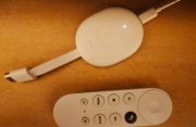 Chromecast 4.0 4k używany + pilot