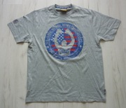 Efektowna męska koszulka EVERLAST rozmiar L szara t-shirt