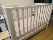 Łóżeczko dziecięce Woodies białe z szufladą