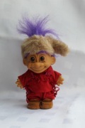 TROLL RUSS FIOLETOWE PIONIER DANIEL BOONE DAVY CROCKETT FIGURKA ZABAWKA