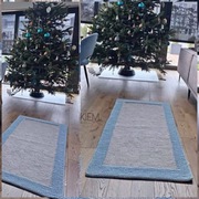 Dywan ze sznurka 80/150cm w ramie Motkiemisznurkiem