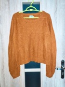 19 Rudy krótki sweterek oversize rozmiar S