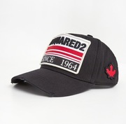 CZAPKA Z DASZKIEM DSQUARED2 Czarny logo Uniwersalny 