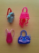 Monster High zestaw dodatków dla lalek -4 szt torebek