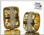 Złoty pierścionek szeroka masywna obrączka Tychy