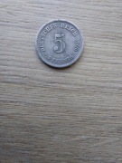 Niemcy - Cesarstwo 5 pfennig 1906 stan IV