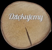 Scrapki napis toppery DZIĘKUJEMY 