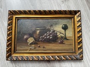 Stary obraz vintage / P. Richter 1921 r. / olej na desce - martwa natura